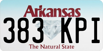AR license plate 383KPI
