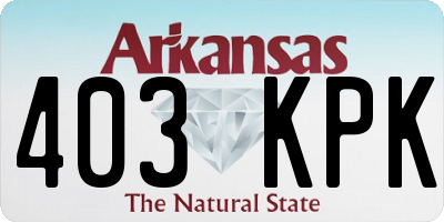 AR license plate 403KPK