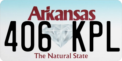 AR license plate 406KPL