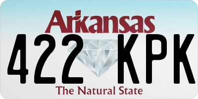 AR license plate 422KPK