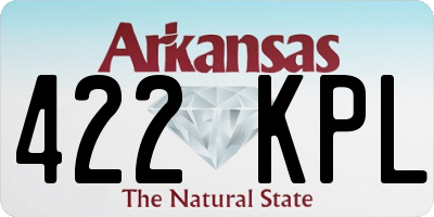 AR license plate 422KPL