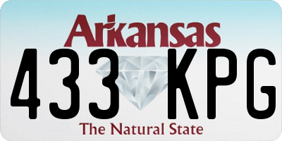 AR license plate 433KPG