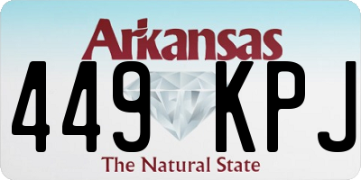 AR license plate 449KPJ