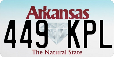 AR license plate 449KPL