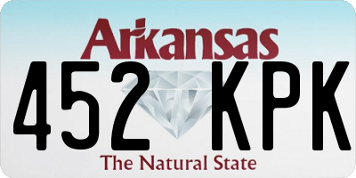 AR license plate 452KPK