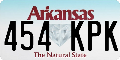 AR license plate 454KPK