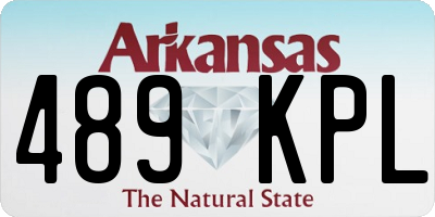 AR license plate 489KPL