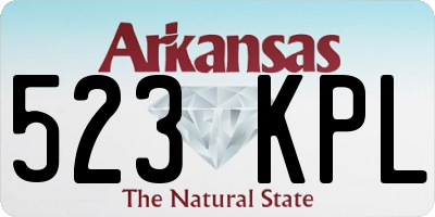 AR license plate 523KPL
