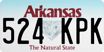 AR license plate 524KPK
