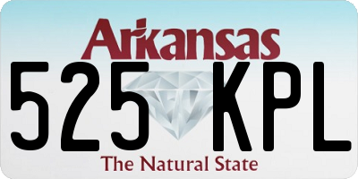 AR license plate 525KPL