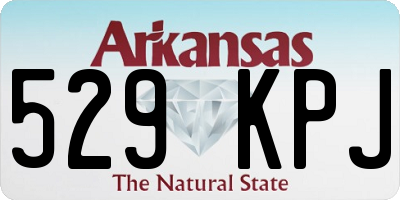 AR license plate 529KPJ