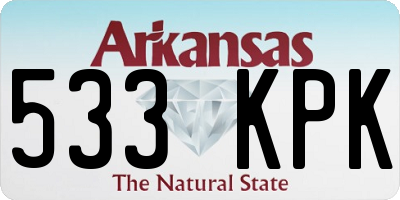 AR license plate 533KPK