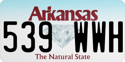 AR license plate 539WWH