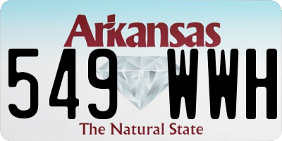 AR license plate 549WWH