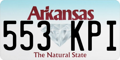 AR license plate 553KPI