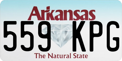AR license plate 559KPG