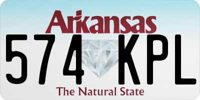 AR license plate 574KPL