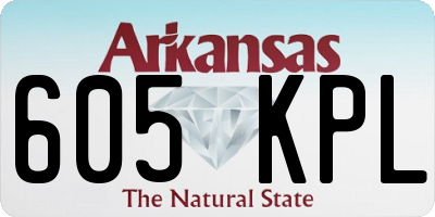 AR license plate 605KPL