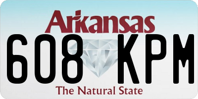 AR license plate 608KPM