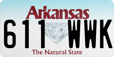 AR license plate 611WWK