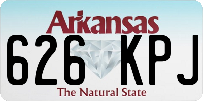 AR license plate 626KPJ