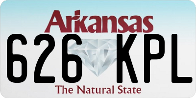 AR license plate 626KPL