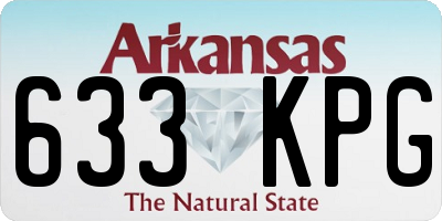 AR license plate 633KPG