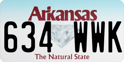 AR license plate 634WWK