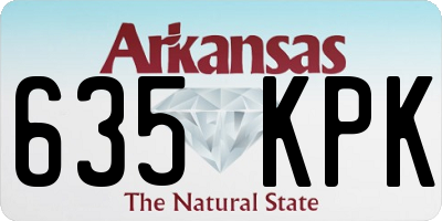 AR license plate 635KPK
