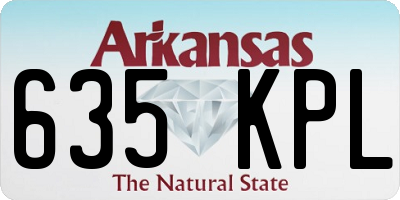 AR license plate 635KPL