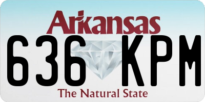 AR license plate 636KPM