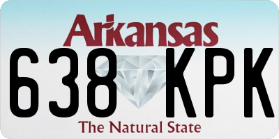 AR license plate 638KPK