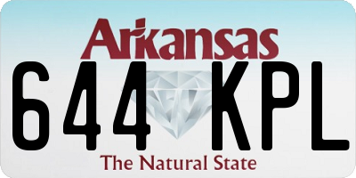 AR license plate 644KPL