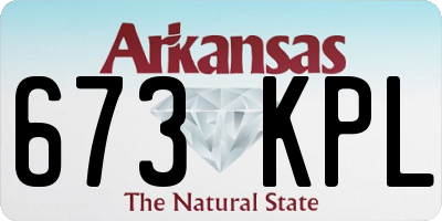 AR license plate 673KPL