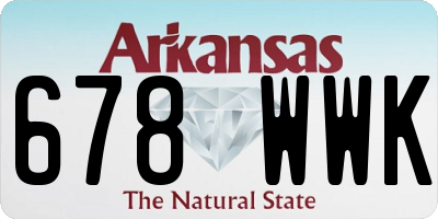 AR license plate 678WWK