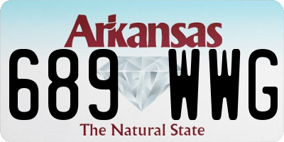 AR license plate 689WWG