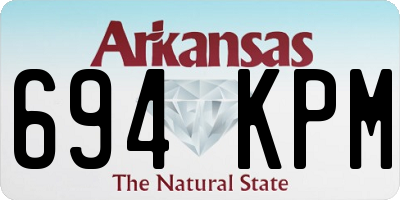 AR license plate 694KPM