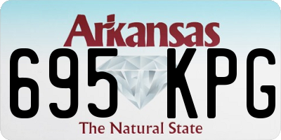 AR license plate 695KPG