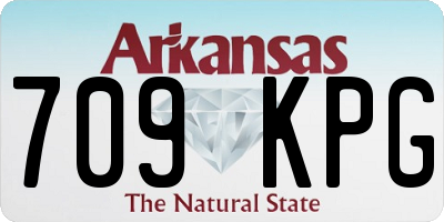 AR license plate 709KPG