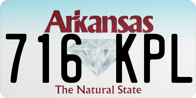 AR license plate 716KPL