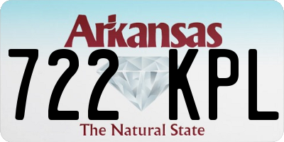 AR license plate 722KPL