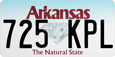 AR license plate 725KPL