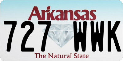 AR license plate 727WWK
