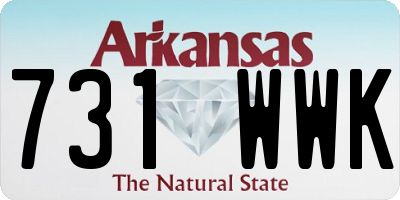 AR license plate 731WWK