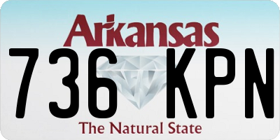 AR license plate 736KPN