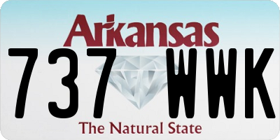 AR license plate 737WWK
