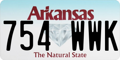 AR license plate 754WWK