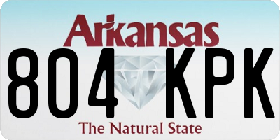 AR license plate 804KPK