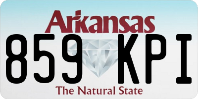 AR license plate 859KPI