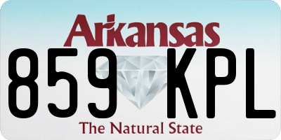 AR license plate 859KPL
